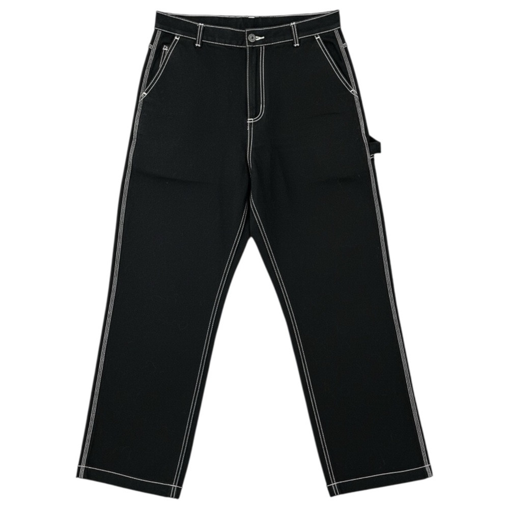 GAP Black Carpenter Pants with White Contrast Thread
